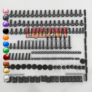 Kit de tornillos de carenado de acero inoxidable para <span class=keywords><strong>KAWASAKI</strong></span> <span class=keywords><strong>NINJA</strong></span> ZX2R ZX 2R ZXR <span class=keywords><strong>250</strong></span> ZX-2R ZXR-<span class=keywords><strong>250</strong></span> 91 92 <span class=keywords><strong>93</strong></span> 95 96 97 98 99, tuercas de carrocería - Product Image 1