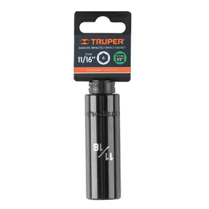 Clé à douille à chocs longue BOX 6 de 11/16 po, 6 points, entraînement 1/2 po, TRUPER - Product Image 4