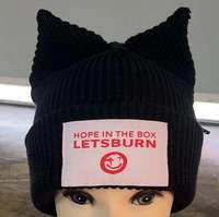 Chapeaux en tricot avec oreilles en acrylique de haute qualité HEBEI TANXUAN, design personnalisé, bonnets en tricot avec oreilles