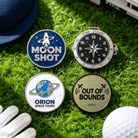 Marqueur de balle de golf magnétique personnalisé, nouveau design, couleur unie, vente chaude