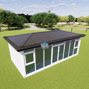 ตู้คอนเทนเนอร์แก้วขนาดเล็กพกพาได้20-40ฟุตขนาดเล็กแบบเคลื่อนย้ายได้<span class=keywords><strong>กล่อง</strong></span>สำเร็จรูปขนาดเล็กหรูหรา - Product Image 6