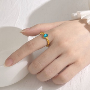 New Fashion Jewelry Stainless Steel <b>Cz</b> Zircon Hoop <b>Ring</b> Jewelry - Product Image 2