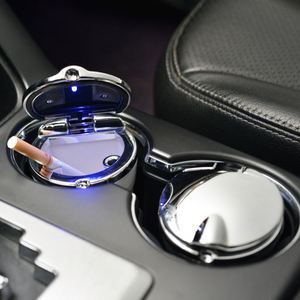 Men's Multifunctional Car Ashtray Personalized Creative Light Metal Automatic Smoking <b>Accessory</b> with <b>Interior</b> Novelty Lid Gift - Product Image 2