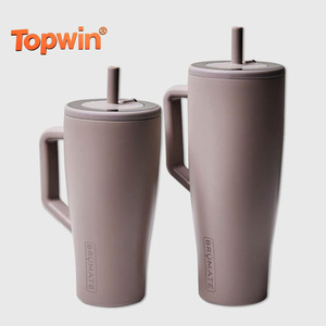 Gobelet isotherme en acier inoxydable de grande capacité (40 oz) pour BRUMATE, avec poignée d'aspiration portable, design moderne pour les voyages - Product Image 1