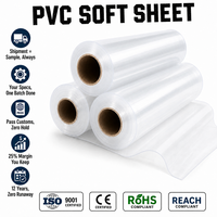 Weiche Glasklare PVC-Vinyl-Tischdeckenrolle Wasserdichte Transparente Plastik-Tischdecke für Esszimmer