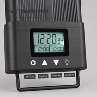 Lampu Akuarium Dimmable dengan Kontrol Sentuh LCD Timer, Model Jepit untuk Tangki Ikan 18W hingga 60W