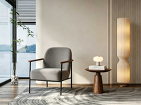 Fauteuil d'appoint individuel pour hôtel, salon, zones d'attente publiques, écoles et extérieur, avec revêtement en tissu doux et structure métallique