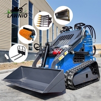 Recherche de partenaires à long terme pour chargeuses compactes LAWNIO à système hydraulique, idéales pour les opérations en espaces restreints sur petits chantiers.