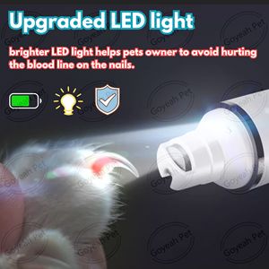 เครื่องตัดเล็บสัตว์เลี้ยง LED ประสิทธิภาพสูง เสียงเบา หน้าจอ LCD ใช้งานได้ยาวนาน เครื่องตัดเล็บสุนัขไฟฟ้า - Product Image 4