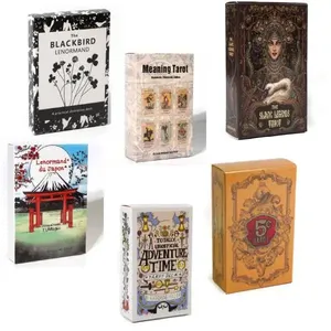 2024 nuevo Stock juego de mesa interior 78 cartas de Tarot 44 cartas de oráculo con guía electrónica adivinación tarot cubierta 600 estilos