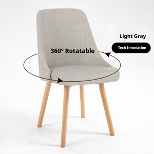 Muebles <span class=keywords><strong>de</strong></span> Comedor, Sillas <span class=keywords><strong>de</strong></span> Comedor con Patas <span class=keywords><strong>de</strong></span> <span class=keywords><strong>Madera</strong></span>, Estilo Crema Pequeño, Moderno y Sencillo, Sillas con Respaldo, Taburetes - Product Image 6