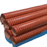 Tuyaux de ventilation flexibles en tissu de fibre de verre enduit de silicone haute température, carrés, de 25 mm à 500 mm, les plus vendus