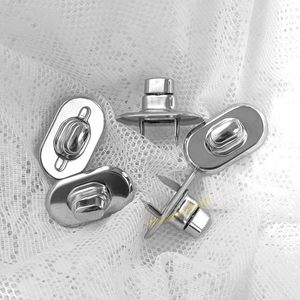 Framendino Pack Silver Turn Lock Clasps <b>Purse</b> Closure Twist Fastener Metal Bag Locks Clip Clasp Hardware For DIY Craft Handbag P - Product Image 6