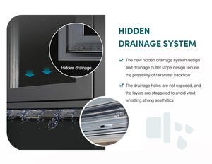 Zekin หน้าต่างบานเลื่อนอลูมิเนียมสไตล์ทันสมัยลดเสียงรบกวนใช้สำหรับห้องนั่งเล่นที่เงียบสงบทำจากอลูมิเนียมอัลลอยด์ - Product Image 4