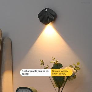 Modern Intelligent LED Rechargeable <b>Wall</b> <b>Lamp</b> Human Motion Sensor Night Light Magnetic Induction Dimmable for Living Room - Product Image 5