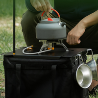 Planche de table métallique pour camping, plateau d'extension multifonctionnel pour extérieur, plateau de table portable pour boîte de rangement