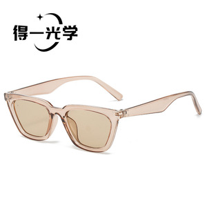 Square <b>Sunglasses</b> Black Frame Pc Lens Uv400 Protection For Women Outings Cycling Driving - Product Image 5