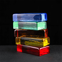 Brique de verre cristalline super blanche transparente solide, couleur écran de séparation, colle thermofusible