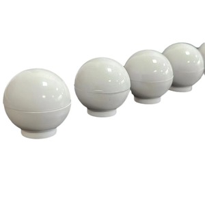 White Round Cabinet Knobs 3Cm Plastic Drawer Handles Minimalist Design Durable Furniture <b>Hardware</b> - Product Image 4