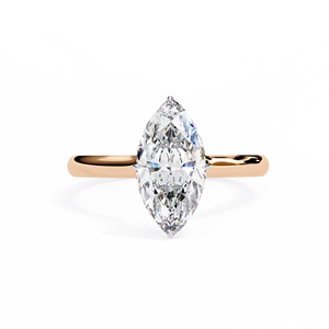 Anillo de Compromiso de Diamante Cultivado en Laboratorio con Corte Brillante en Oro Sólido de 18K para Mujer, Certificado IGI, Chapado en Rodio, Color Blanco D, Láser - Product Image 6
