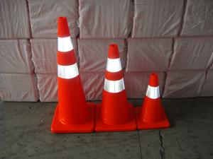 2 collari riflettenti coni di sicurezza stradale in PVC Premium da 90cm, coni di sicurezza stradale barriere di avvertimento del traffico - Product Image 2