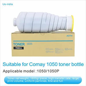 Botol Toner A0TH050 Komet 1050 1600g, kapasitas besar, tingkat Transfer tinggi, seragam cetak besar dan partikel penuh
