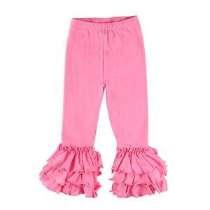 Pantalones para Niñas, Algodón Sólido, con Volantes, Leggings para Bebés, Ropa Infantil, Venta al Por Mayor - Product Image 2