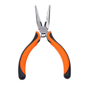 Pince à bec effilé Procraft de 5 pouces, mâchoires dentelées, en acier au chrome-vanadium, outil de qualité industrielle, pince de réparation, poignée orange - Product Image 5