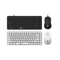 Mini souris clavier ensemble pas cher clavier souris combos filaire clavier et souris combo pour bureau à domicile