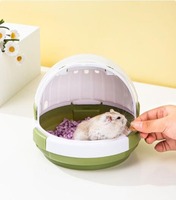 Vente en gros de cages pour hamsters portables en plastique pour l'extérieur style ovni bleu vert rose orange palettes à plateaux en plastique pour plusieurs couleurs
