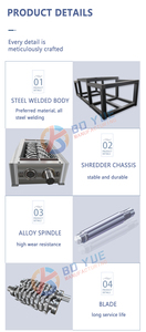 1200 Heavy Duty nhựa máy nghiền chất thải cao su Shredder nhà sản xuất từ Trung Quốc - Product Image 4