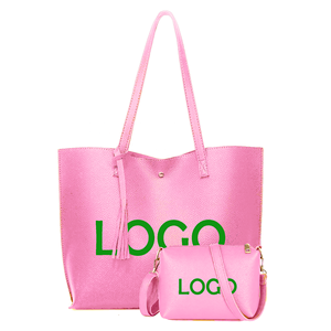 Set di Borse Personalizzate con Logo Stampato, Colore <span class=keywords><strong>Bordeaux</strong></span>, in Pelle Vegana, Set di 2 Pezzi, <span class=keywords><strong>Borsa</strong></span> a Mano e <span class=keywords><strong>Borsa</strong></span> a Tracolla per <span class=keywords><strong>Donna</strong></span> - Product Image 5