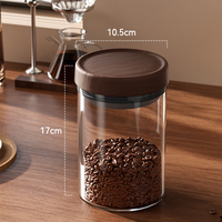 Pot de conservation hermétique en verre borosilicate avec couvercle à vis pour épices, grains de café, noix, organisateur alimentaire pour la cuisine domestique, OEM