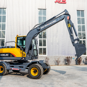 Kleine Wielen Graafmachine Gras Grijpen <span class=keywords><strong>8T</strong></span> Trenching Machine 7T Wiel Graafmachine 80 Wielen Graver Hout Grijpen Machine - Product Image 5