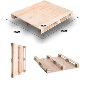 Palet Kayu Solid Harga Murah OEM Transportasi Paket Kayu Logistik Pallet - Product Image 4