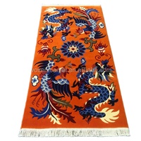 Tapis de voiture réversible en maille, motif floral personnalisé, 100% soie, fait main, tufté, pelucheux, classique, nouveauté, super doux, antimicrobien, résistant aux taches