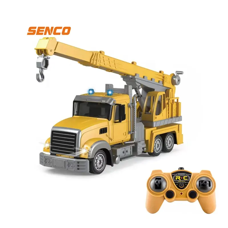 Sencoエンジニアリングおもちゃ都市シリーズ建設ダンプトラックおもちゃプラスチック貨物トラック建設車両おもちゃトラックトレーラー付き