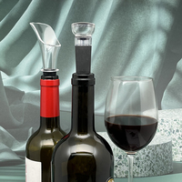 Verseur d'aérateur de vin classique et bouchon sous vide de vin, ensemble de bouchon de vin et économiseur de vin, ensemble de décanteur de vin moderne avec boîte de cadeaux