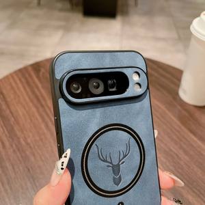 Sunmorn para Google 10 <span class=keywords><strong>Pro</strong></span> XL Case Factory Wholesale PU Leather Magnetic Wireless Charging Phone Case para Pixel 9A 8A 7A 7 <span class=keywords><strong>Pro</strong></span> - Product Image 3