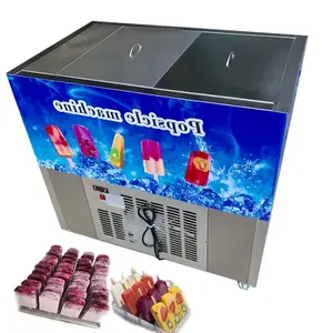 Portable Commercial Popsicle Making Machine Lolly Stainless Color Popsicle Machine Wooden Case Ice Cream Popsicle Ice