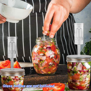 Wholesale 32oz Wide-Mouth Glass <b>Fermenting</b> <b>Jar</b> with Waterless Airlock for Home Brewing Kombucha Kimchi Beer Pickles Automatic - Product Image 6