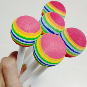 Wholesale Colorful Rainbow <b>Plastic</b> Drumsticks with Soft Sponge Heads Percussion Accessories Toy for Music Teaching & Performance - Product Image 3