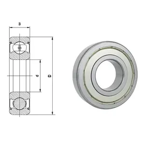 Mlz wm מותג כדור נושאת מחיר 6905 עמוק movings כדור עם יציבות גבוהה 6905 6907 6908 zz 2rs c3 כדור נושא 6905