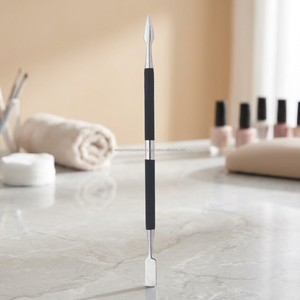 ASAP High Quality Double Head Reusable <b>Nail</b> Cuticle Pusher Stainless Steel Sustainable Handle Personal Care Instrument Home Use - Product Image 3