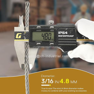 Câble en acier inoxydable T304 de 3/16''/4,8 mm, 7x19 brins, <span class=keywords><strong>pour</strong></span> construction, garde-corps, câble de suspension et équipement de levage - Product Image 3