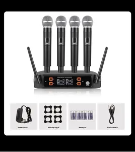 Microphone sans fil pour karaoké à domicile, chant en plein air, télévision, karaoké, conférence, performance, microphone K4 30Hz-15kHz - Product Image 3