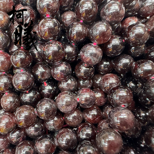 Perle di <span class=keywords><strong>Granato</strong></span> Rosso Naturale di Grado AB all'Ingrosso, 4-12mm, Lisce e Rotonde, per Creazione di Braccialetti - Product Image 3