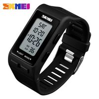 SKMEI 1362 Grosir shenzhen unisex jam tangan digital terbaik tali PU tahan air tampilan LED jam tangan kasual desain