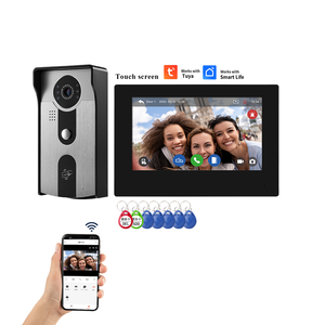 Tuya Smart 7 Inch LCD Video <strong>Door</strong> Phone Monitor 1080P HD Camera Interphone With RFID Unlocking Access Control Supports WIFI - Product Image 1