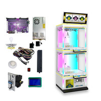 Machine d'arcade à monnayeur double couche à dimensions illimitées avec écran LCD, éclairage LED et système de rédemption de prix pour centres commerciaux